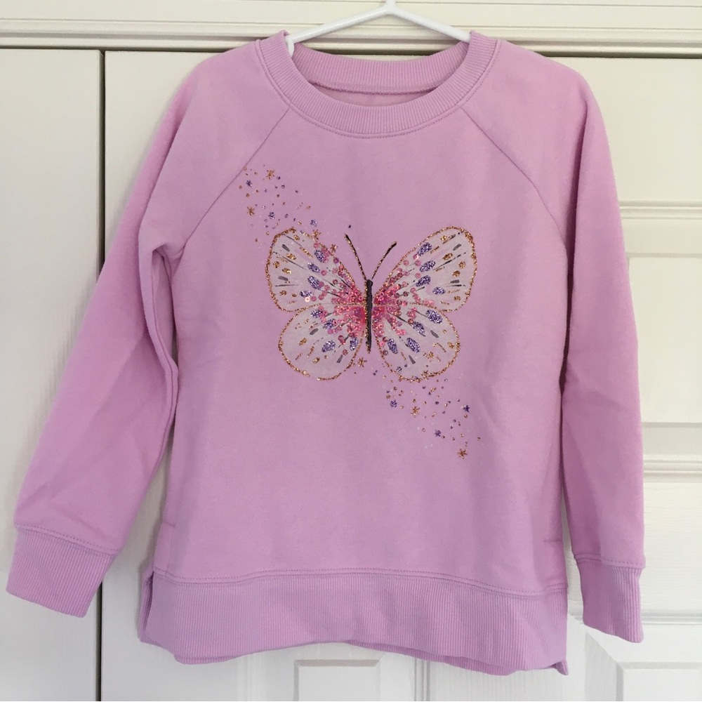 Sonoma Sparkle & Shine Pink Sweatshirt, Size 5